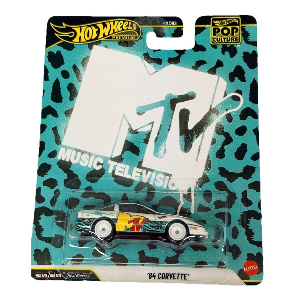 '84 Corvette MTV  * 2026 Hot Wheels Premium Pop Culture Case P Q8 NEW